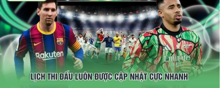 Cập nhật Lịch thi đấu bóng đá 7M nhanh nhất, theo dõi thời gian khởi tranh của tất cả các trận đấu đỉnh cao từ Ngoại hạng Anh, Champions League đến World Cup mỗi ngày.